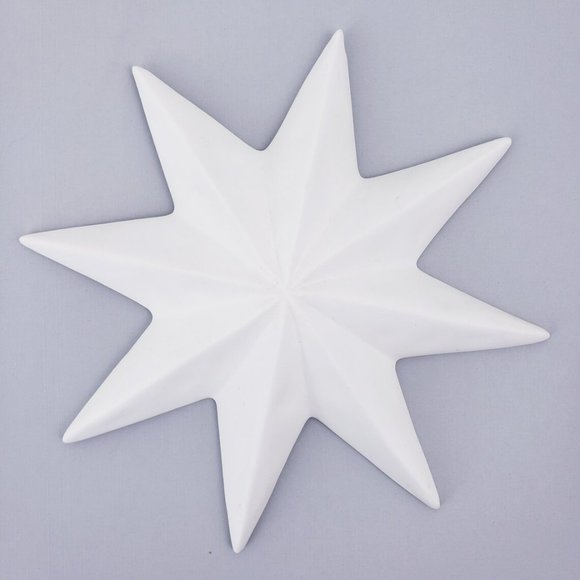 Mid Century Modern Atomic Star Ceramic Wall Decor Set of 3 - Picture 4 of 10
